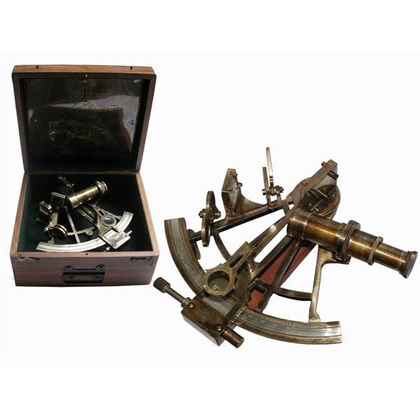 Old Modern Handicrafts Old Modern Handicrafts ND017 Nautical Sextant in wood box - Large ND017